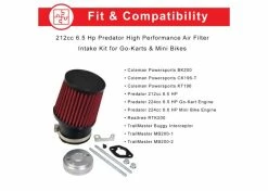 Wholesale 🌟 Mon Ster 212cc 6.5 HP & 224cc HP Predator High Performance Air Filter Intake Kit 🤩 20 Wholesale 🌟 Mon Ster 212cc 6.5 HP & 224cc HP Predator High Performance Air Filter Intake Kit 🤩 -Cheap Mini Bike Store a01 0882 c web