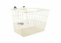 Best Pirce ⌛ Sunlite Lift-Off Wire Basket With Mesh Bottom 👍 -Cheap Mini Bike Store cream