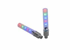 Brand new 🛒 Mon Ster Lightning Bug Flashing Valve Cap Light For Bikes & Scooters (Set Of 2) 🧨