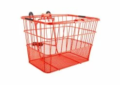 Best Pirce ⌛ Sunlite Lift-Off Wire Basket With Mesh Bottom 👍 -Cheap Mini Bike Store orange 3